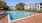 a swimming pool in a backyard